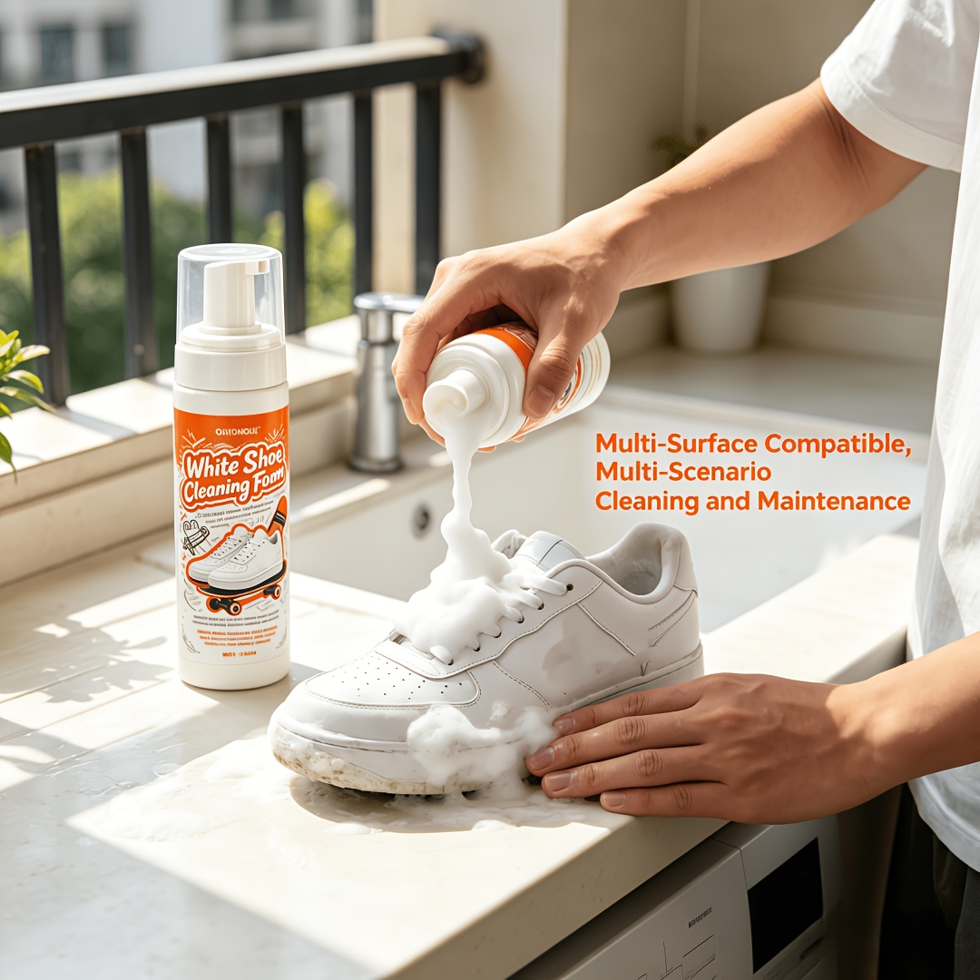 Sneaker Care - Espuma Limpadora de Sapatos Brancos Portátil