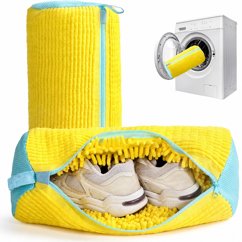Sneaker Care - Saco Cilíndrico para Lavar Sapatos, Protetor